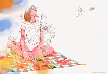 Ilustración de la escena